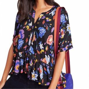 Anthropologie Josie Dolman Sleeves Top L